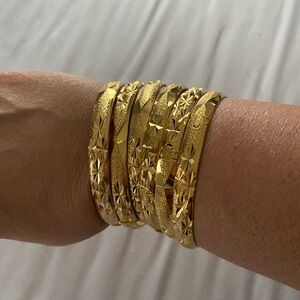 Gold bangle bracelets lots new